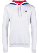 Le Coq Sportif Contrast Hooded Sweatshirt - Grey