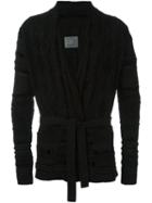 Laneus Wrap Cardigan, Men's, Size: 52, Black, Acrylic/polyamide/polyester/wool