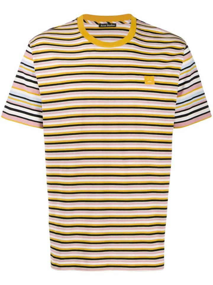 Acne Studios Striped Crew Neck T-shirt - Neutrals