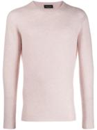 Roberto Collina Long-sleeve Fitted Sweater - Pink