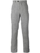 Brunello Cucinelli - High Waist Trousers - Men - Cotton/linen/flax/viscose - 52, Grey, Cotton/linen/flax/viscose
