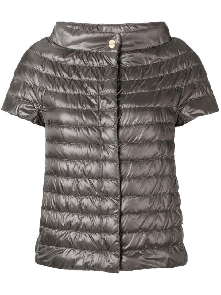Herno Short-sleeved Padded Jacket - Grey