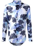 Ermanno Scervino - Palm Print Shirt - Men - Cotton - 56, Blue, Cotton