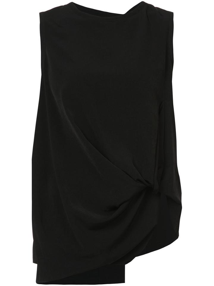 Y's Twist Detail Vest Top - Black