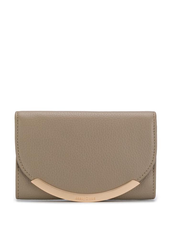 See By Chloé Tri-fold Medium Wallet - Neutrals