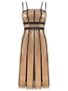 Reinaldo Lourenço Pleated Sequin Dress - Metallic