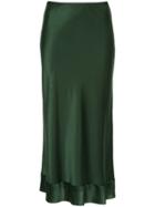 Lee Mathews Stella Satin Skirt - Green