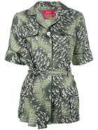 For Restless Sleepers Temi Shirt, Women's, Size: Medium, Green, Silk