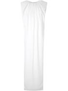 Zaid Affas Structured Shoulder Column Dress, Women's, Size: 6, Nude/neutrals, Silk/polyester/triacetate