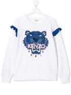 Kenzo Kids Tiger Print Sweater - White