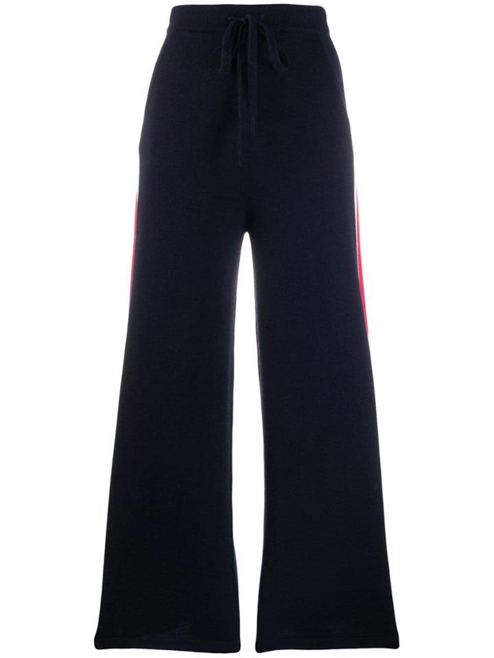 N.peal Knitted Track Pants - Blue