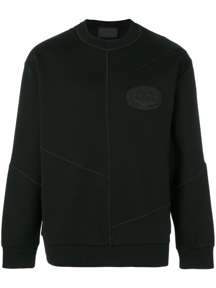 Prada Panelled Sweatshirt - Black
