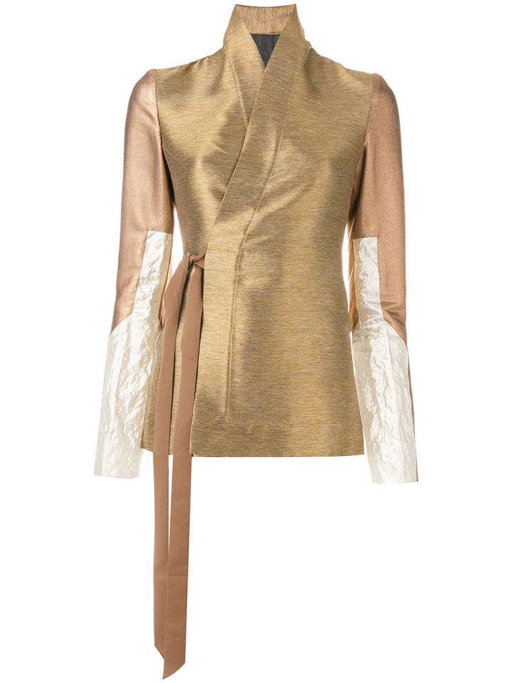 Rick Owens Wrap Jacket - Nude & Neutrals