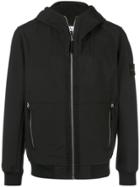 Stone Island Hooded Track Jacket - Black