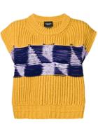 Calvin Klein 205w39nyc Open Knit Vest - Yellow & Orange