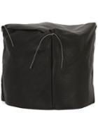 Ma+ Cubic Hat, Adult Unisex, Black, Calf Leather