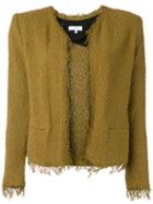 Iro - Boucleé Jacket - Women - Cotton/polyimide - 36, Green, Cotton/polyimide