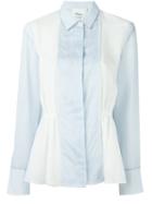 3.1 Phillip Lim Panelled Shirt, Women's, Size: 10, White, Silk/cotton
