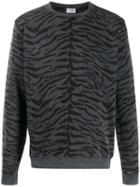 Saint Laurent Animal Print Sweatshirt - Grey