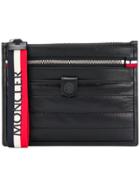 Moncler Zip Top Small Pouch Bag - Black