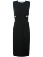 Tom Ford Sheer Panel Midi Dress, Women's, Size: 42, Black, Viscose/acetate/spandex/elastane/spandex/elastane