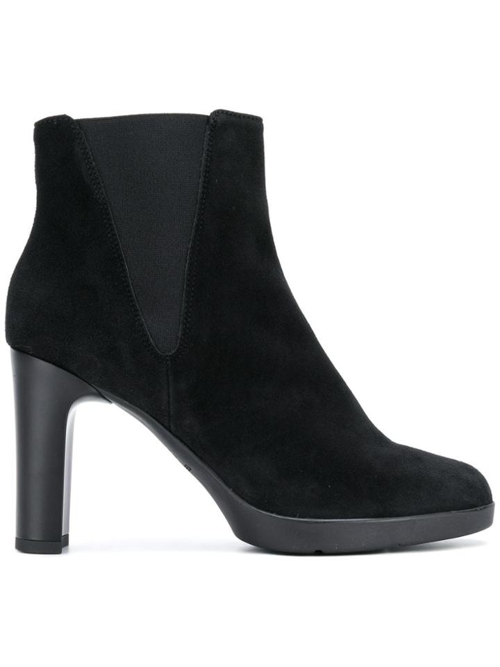 Geox Elasticated Side Panel Boots - Black