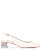 Sophia Webster Alice Slingback Pumps - White