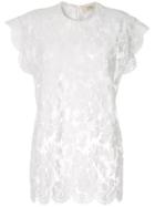 Ports 1961 Floral Lace Top - White