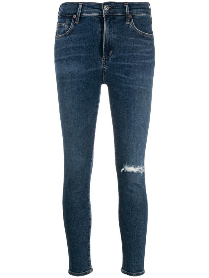 Citizens Of Humanity Rip Detail Jeans - Blue