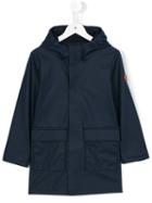 Save The Duck Kids Hooded Raincoat, Girl's, Size: 8 Yrs, Blue