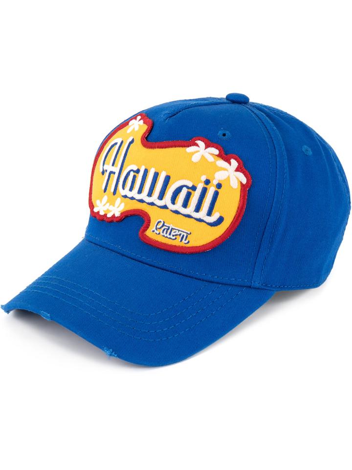 Dsquared2 Hawaii Patch Baseball Cap - Blue
