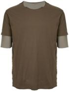 Kazuyuki Kumagai Raw Edges T-shirt - Green