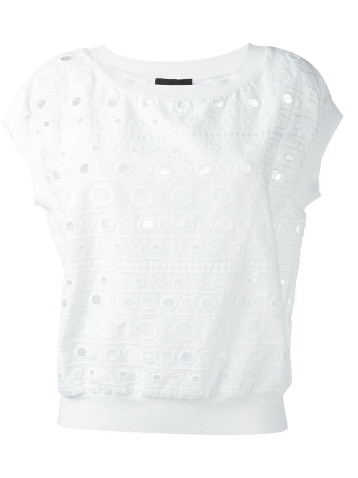 Boutique Moschino Perforated T-shirt