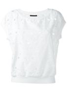 Boutique Moschino Perforated T-shirt
