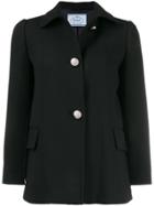 Prada Fitted Button-up Jacket - Black