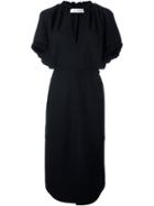 Victoria Beckham V Neck Dress - Black