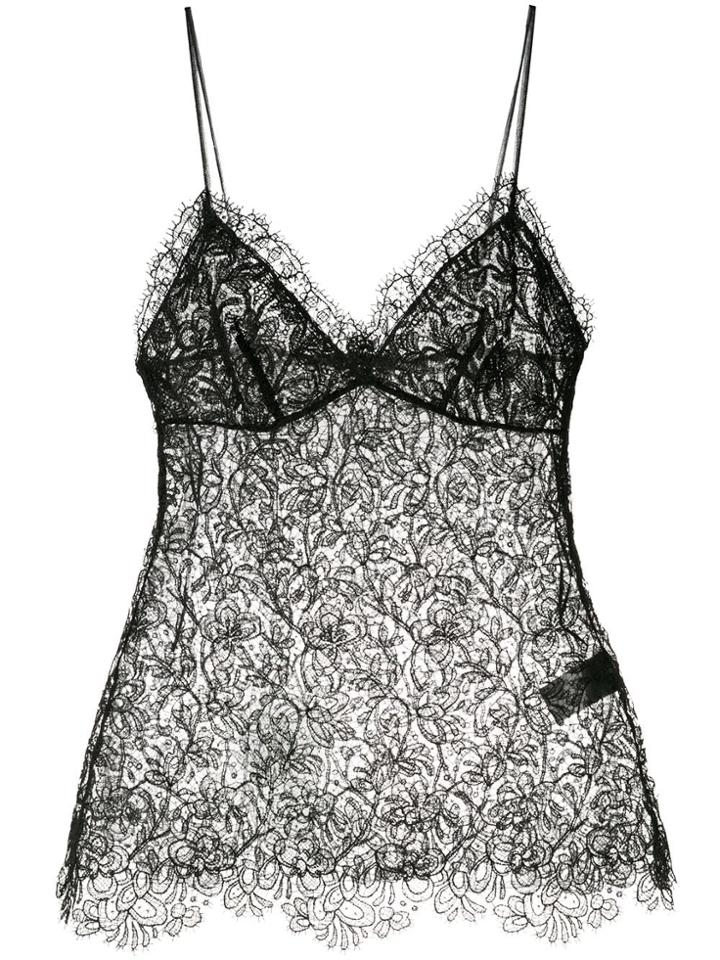 Ermanno Scervino Lace Camisole - Black