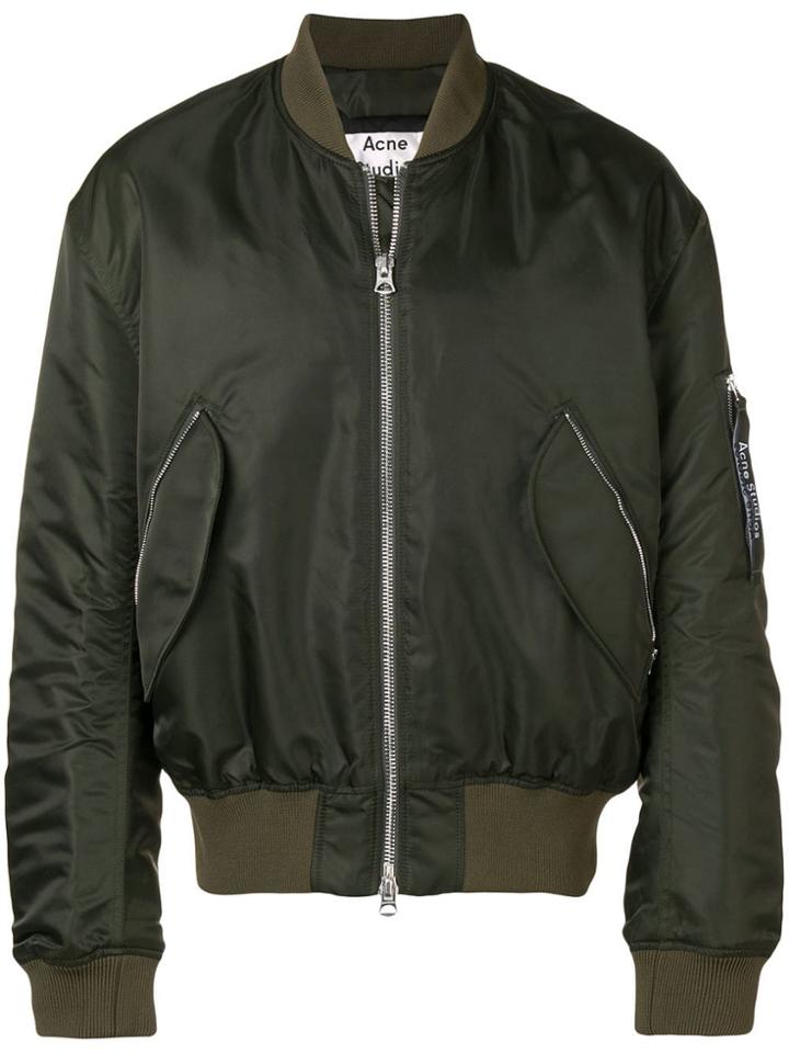 Acne Studios Makio Bomber Jacket - Green