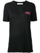 Off-white - 'business Woman' Embroidered T-shirt - Women - Micromodal - L, Black, Micromodal