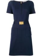 Tory Burch Fit And Flare Ponte Dress - Blue