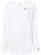 Champion Oversized Reverse Sleeve Sweatshirt - White