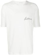 Isabel Benenato T-shirt With Logo Embroidery - White