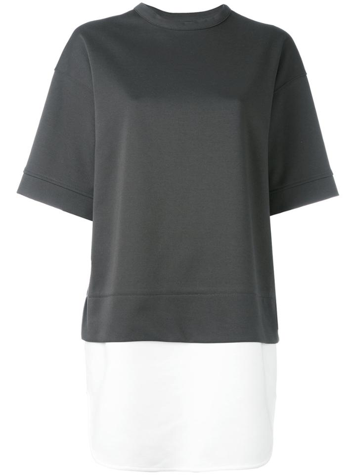 The Reracs Contrast Hem Top - Green