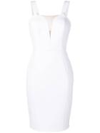 Elisabetta Franchi Plunging Neckline Dress - White