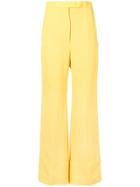 Sara Battaglia Bootcut Trousers - Yellow