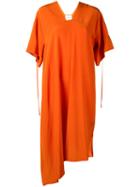 Christian Wijnants - Crepe Asymmetric Dress - Women - Silk Crepe - 38, Yellow/orange, Silk Crepe