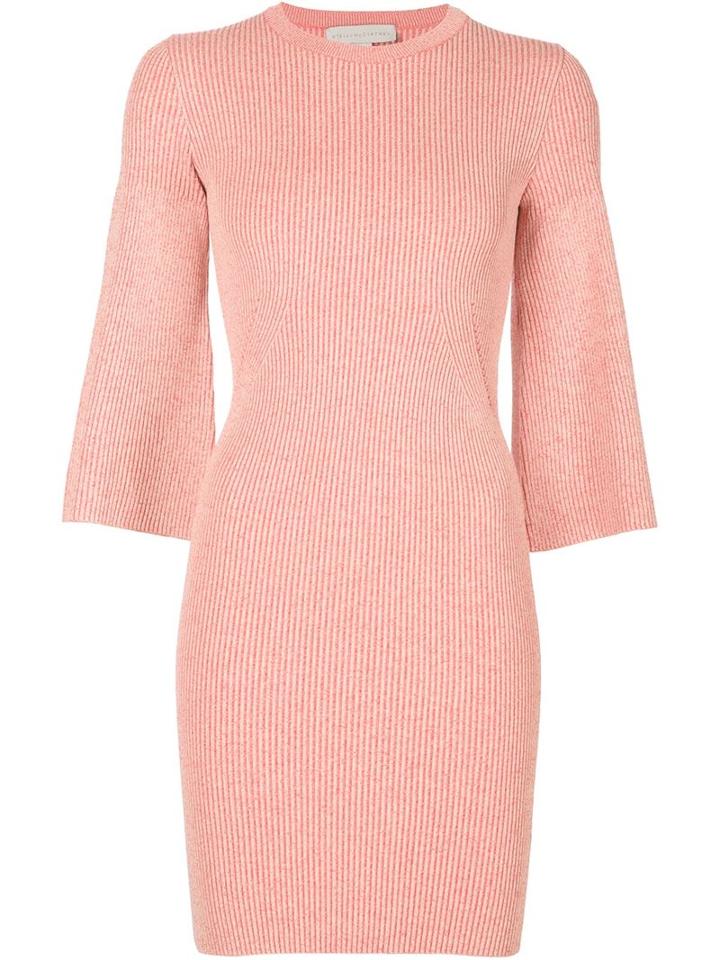 Stella Mccartney Ribbed Dress, Women's, Size: 44, Pink/purple, Polyester/viscose/wool