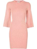 Stella Mccartney Ribbed Dress, Women's, Size: 44, Pink/purple, Polyester/viscose/wool