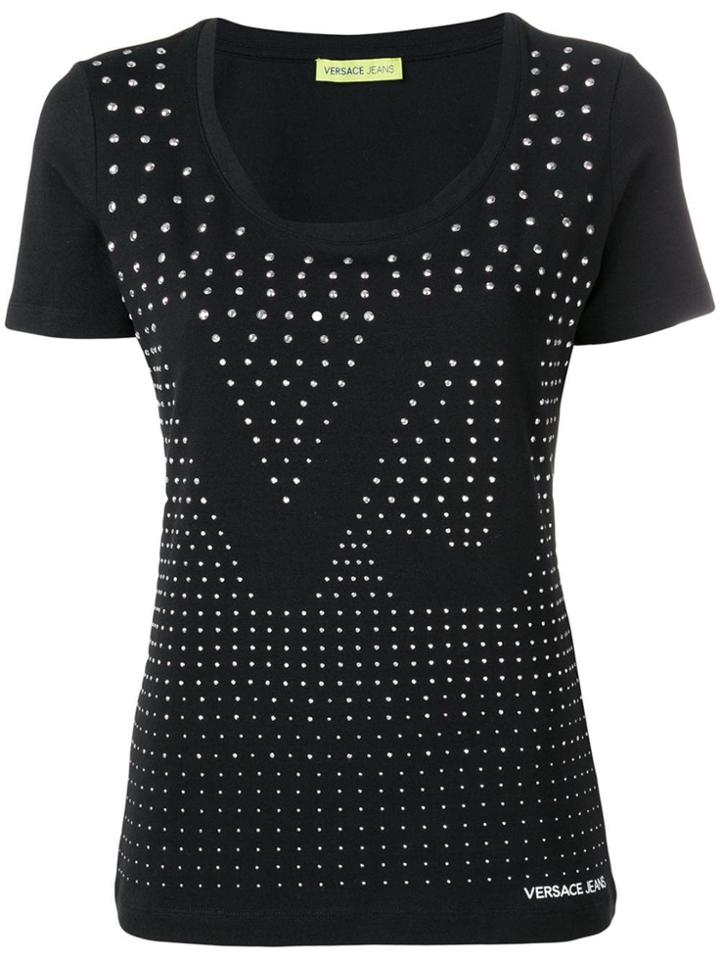 Versace Jeans Vj Embellished T-shirt - Black