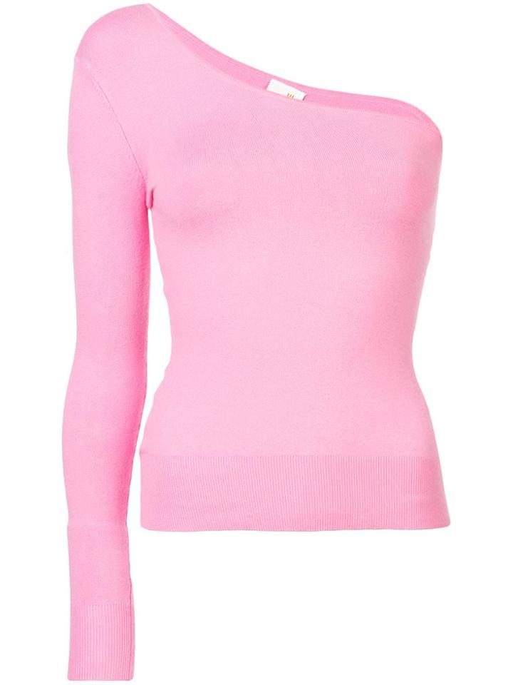 Joostricot One-shoulder Jumper - Pink & Purple